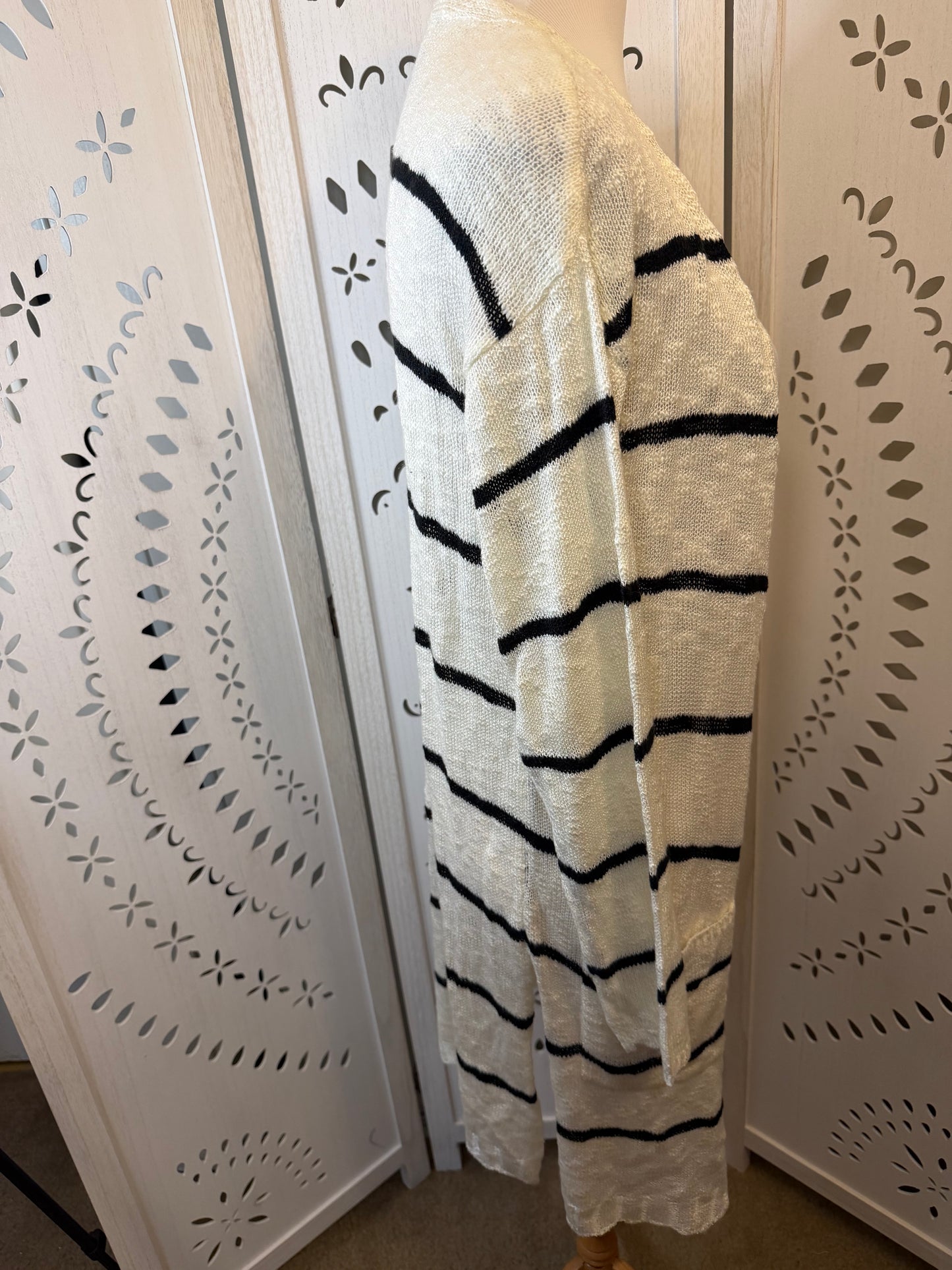 Amber Moon Revival: Long Striped Cardigan