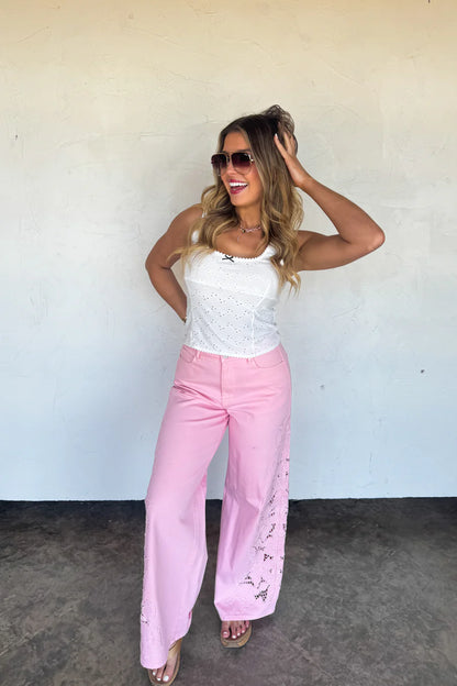 PREORDER: Daisy Lane Eyelet Tank