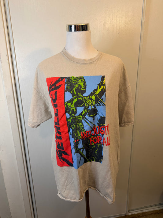 Amber Moon Revival: Metallica 100% Cotton And Justice For All Tee