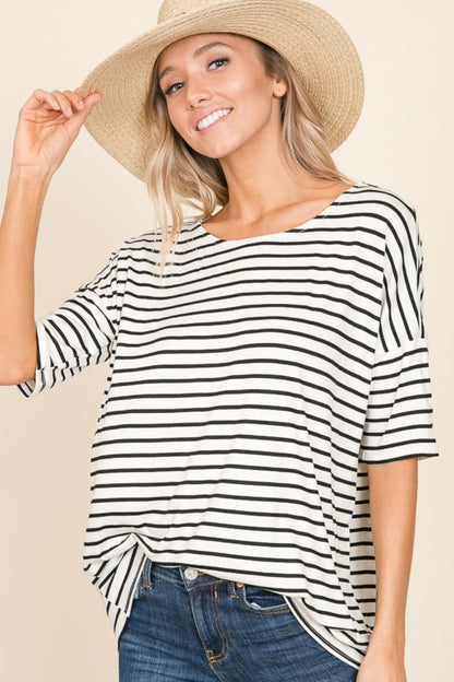 Nicole Striped Tee