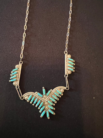Vintage Zuni Turquoise Necklace