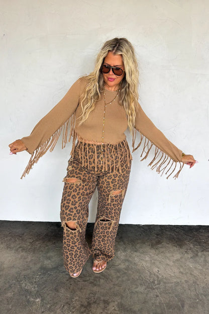 PREORDER: Cheetah Ashland Distressed Jeans