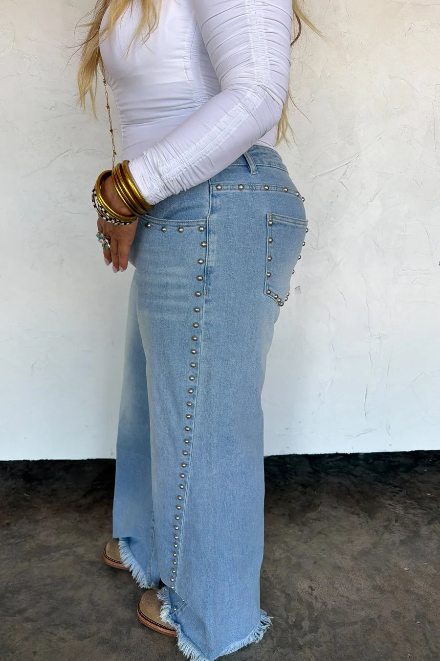 PREORDER: Off the Grid Studded Jeans