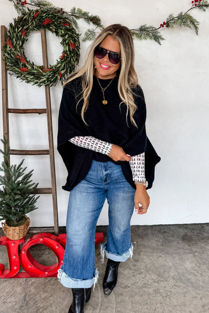 PREORDER: Christmas Meg Pullover Poncho