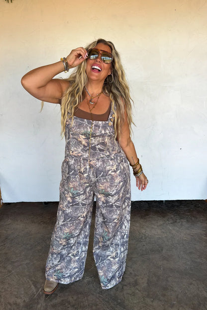 PREORDER: Free Range Camo Overalls - 100% Cotton