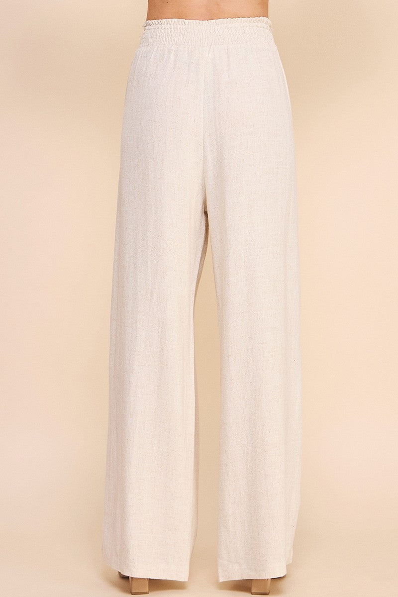 Beach Front Linen Pants in Natural