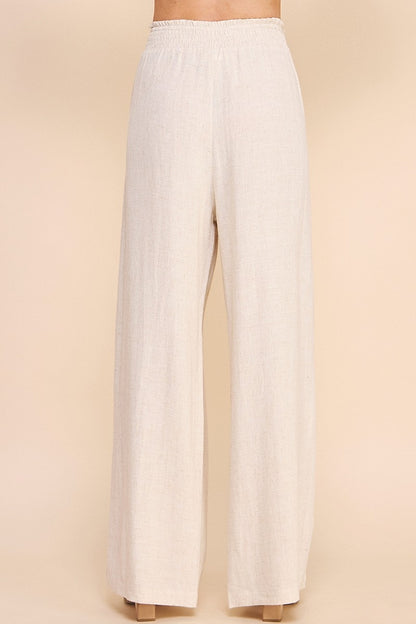 Beach Front Linen Pants in Natural