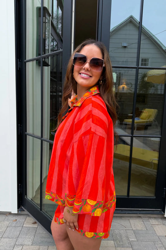 PREORDER: Fruit Salad Button Down