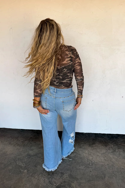 PREORDER: Off the Grid Studded Jeans