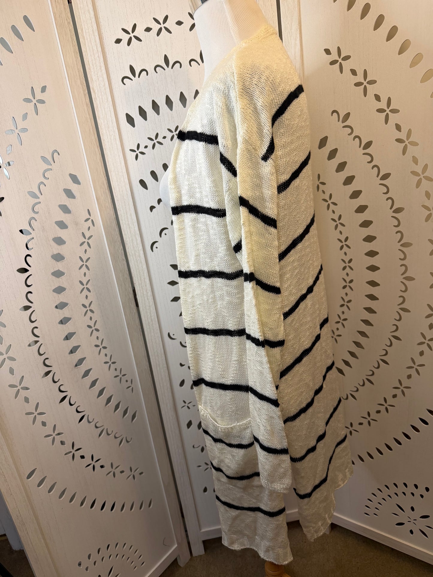 Amber Moon Revival: Long Striped Cardigan
