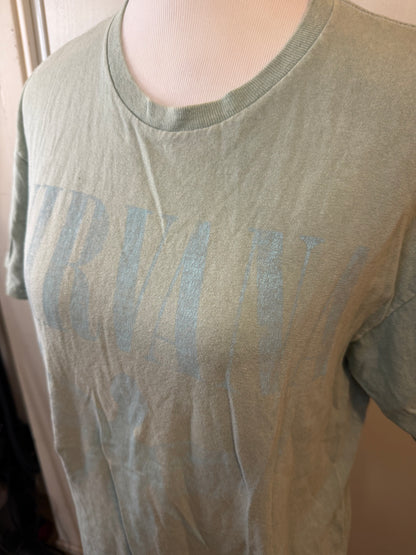 Amber Moon Revival: 100% Cotton Green Nirvana Tee