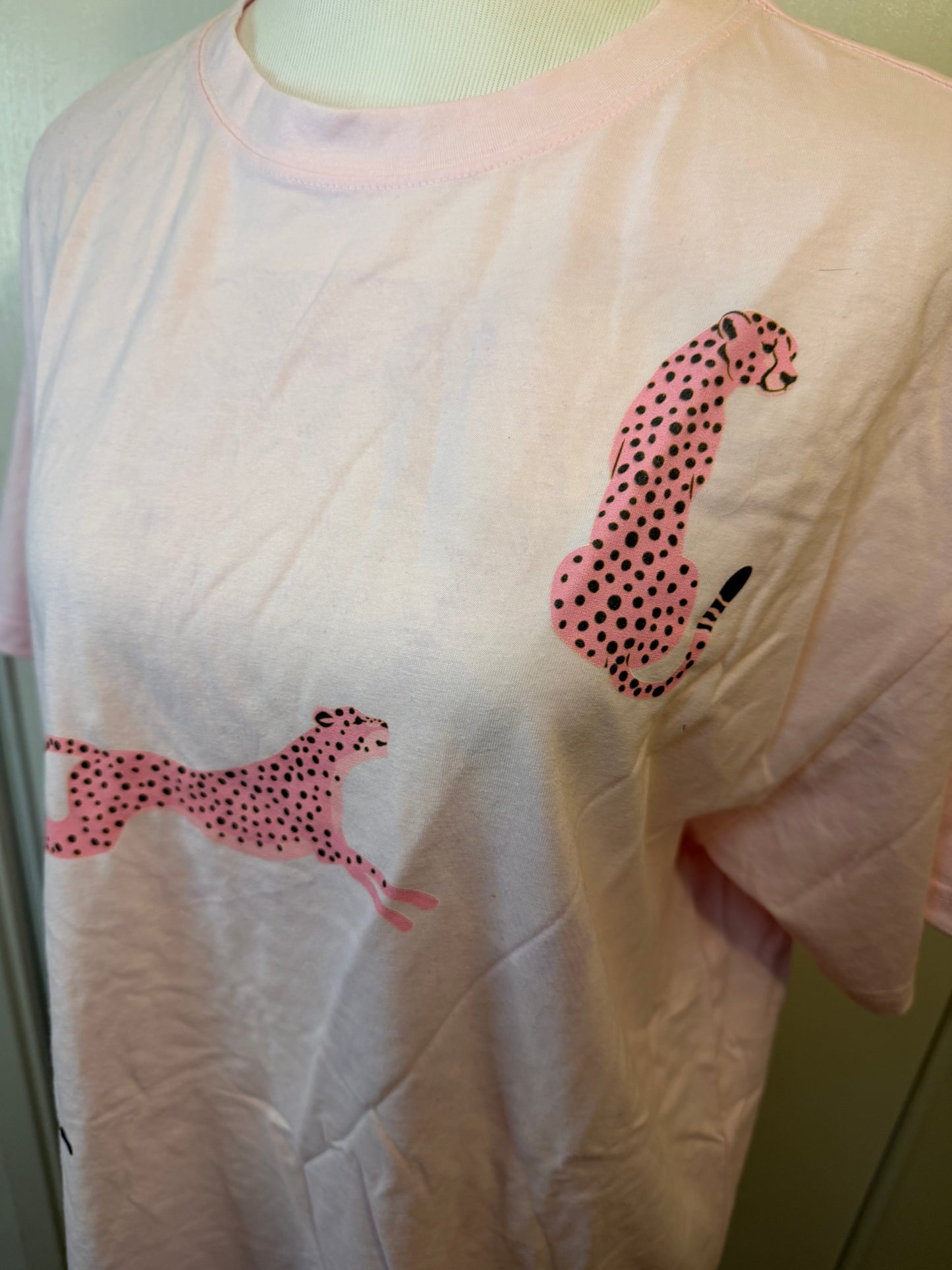 Amber Moon Revival: Pink Cheetah Tee