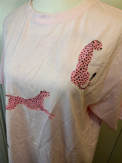 Amber Moon Revival: Pink Cheetah Tee