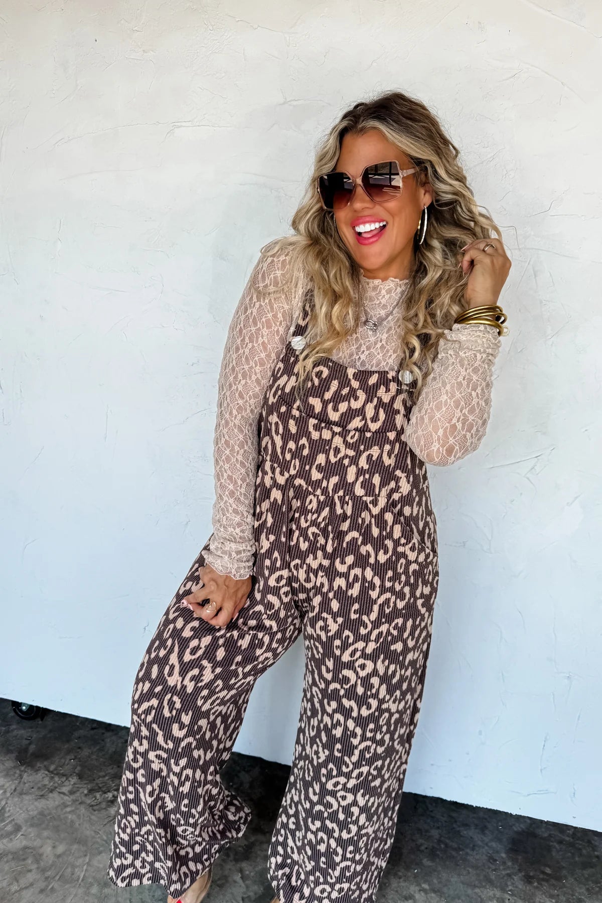 PREORDER: Fall Print Karli Cheetah Overalls