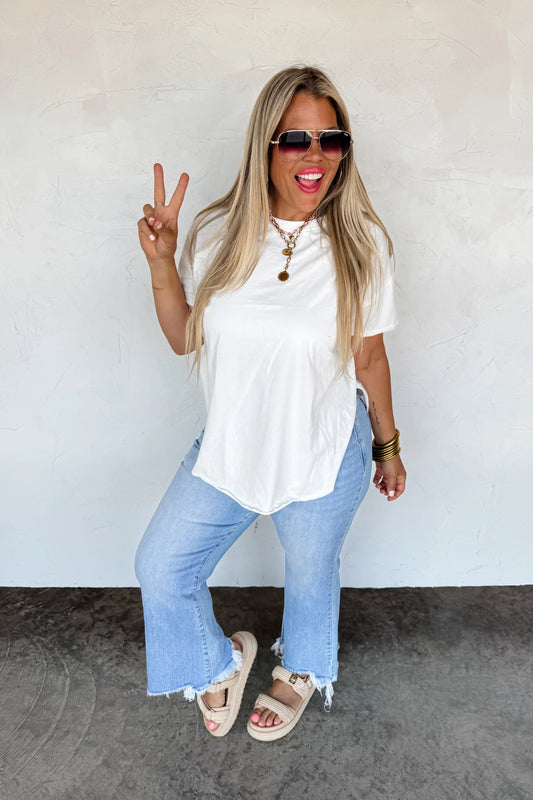 CLOSED PREORDER: Joey Washed Cotton Boyfriend Tee