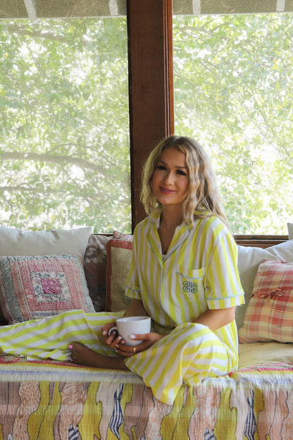PREORDER: Sunrise & Coffee Luxe PJ Set