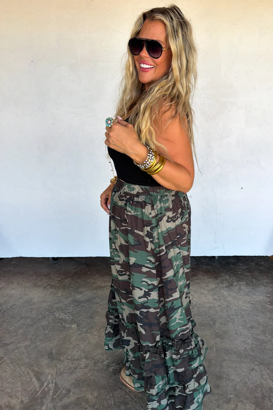 PREORDER: Hidden Gem Camo Maxi Skirt