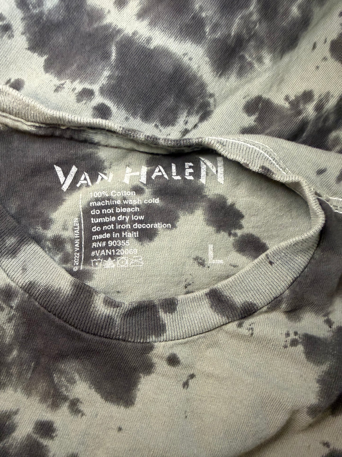 Amber Moon Revival: 100% Cotton Van Halen Tie-Dyed Tee