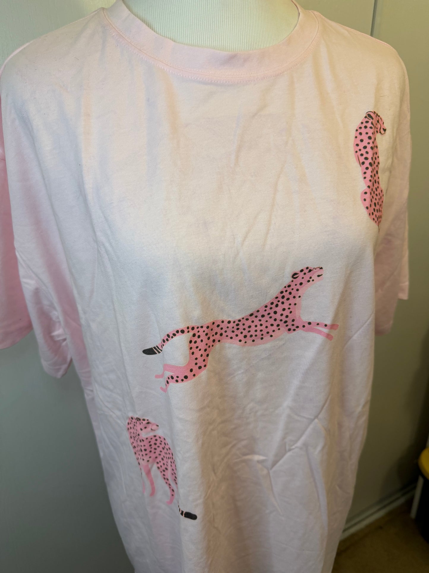 Amber Moon Revival: Pink Cheetah Tee