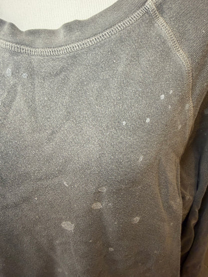 Amber Moon Revival: 100% Organic Cotton Paint Splattered Sweatshirt