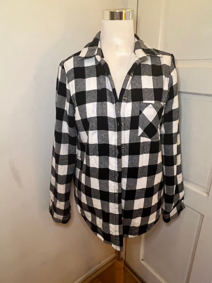 Amber Moon Revival: Buffalo Plaid Lined Shacket