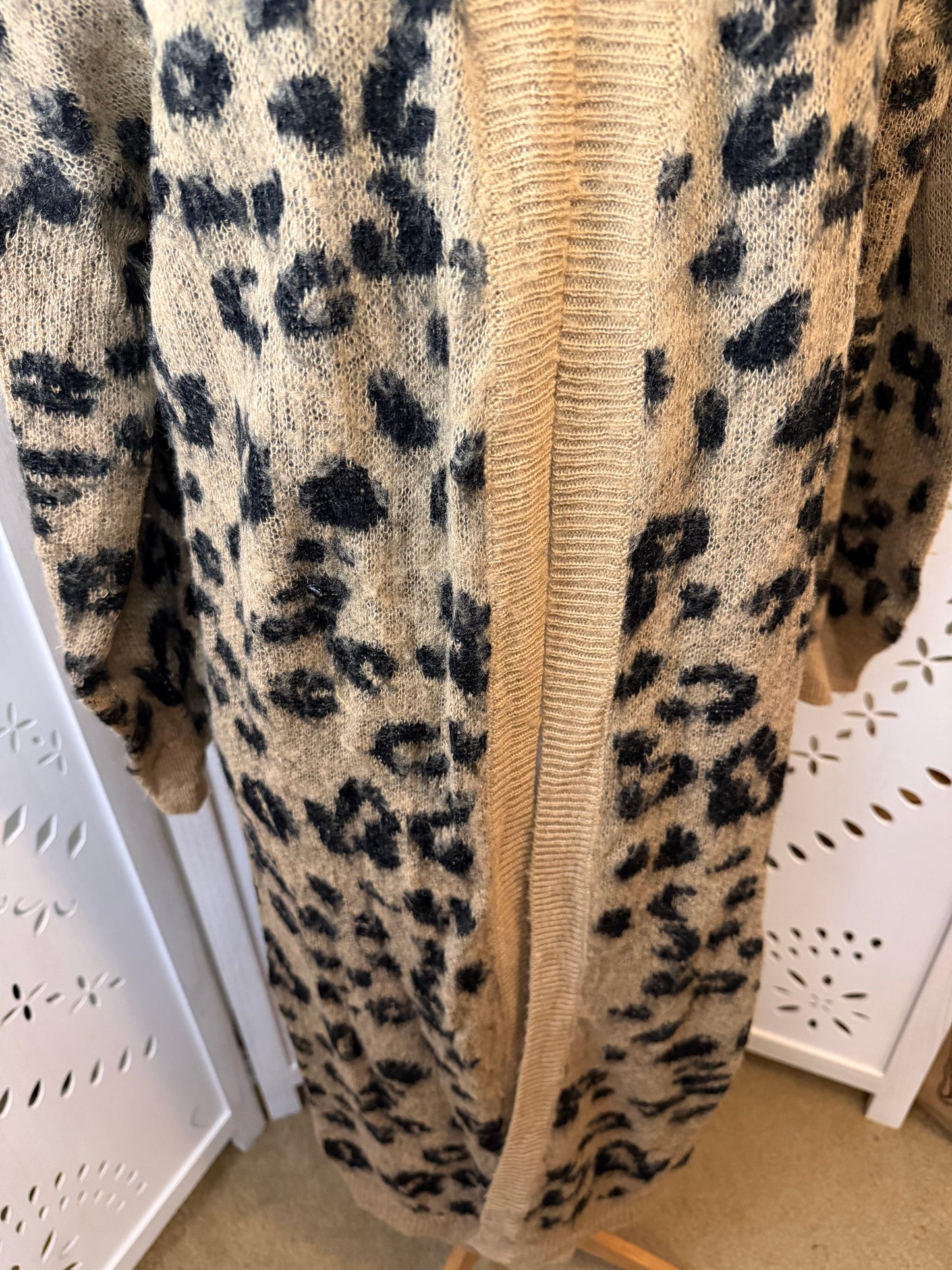 Amber Moon Revival: Long Leopard Cardigan Duster