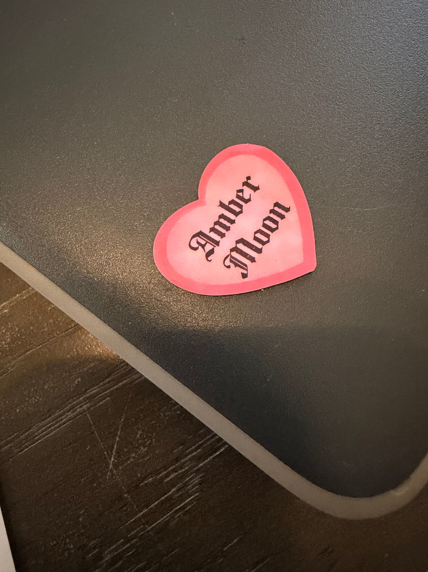 Amber Moon Conversation Heart Stickers