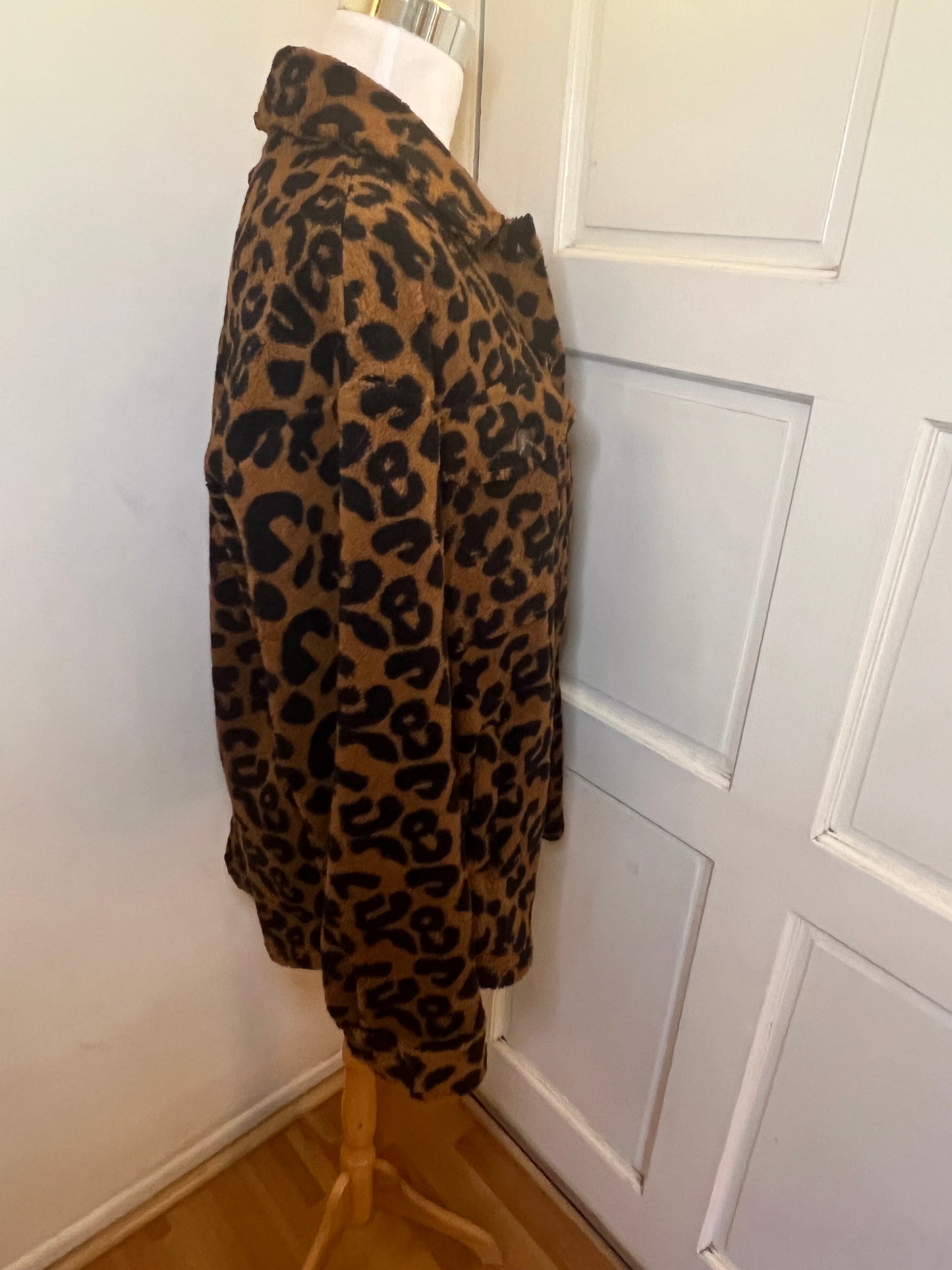 Amber Moon Revival: Leopard Fuzzy Shacket