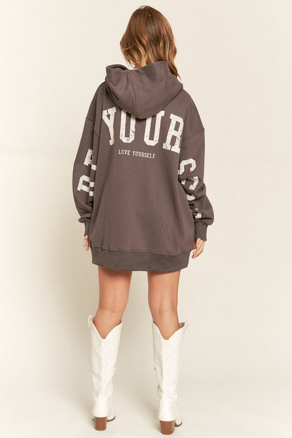 Amber Moon Revival: Be Yourself, Love Yourself Hooded Sweatshirt