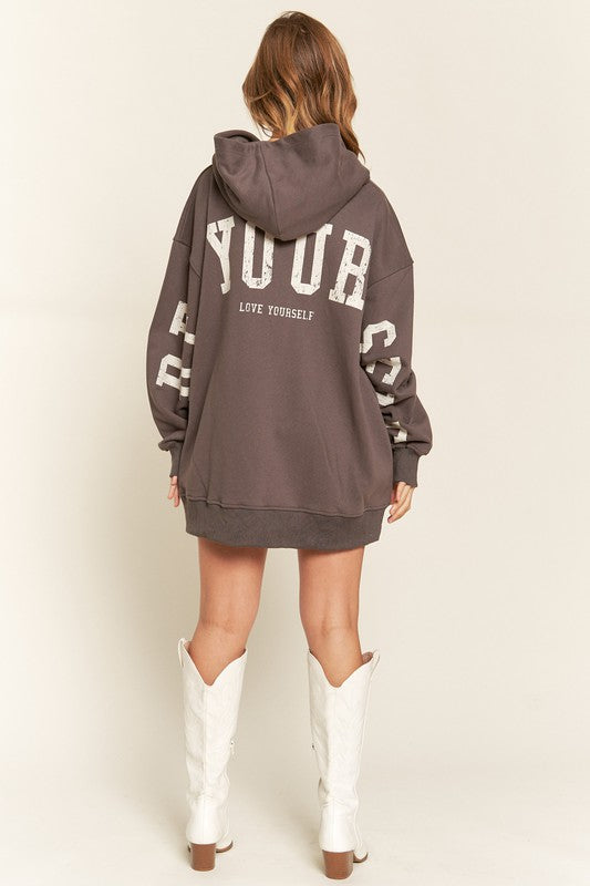 Amber Moon Revival: Be Yourself, Love Yourself Hooded Sweatshirt