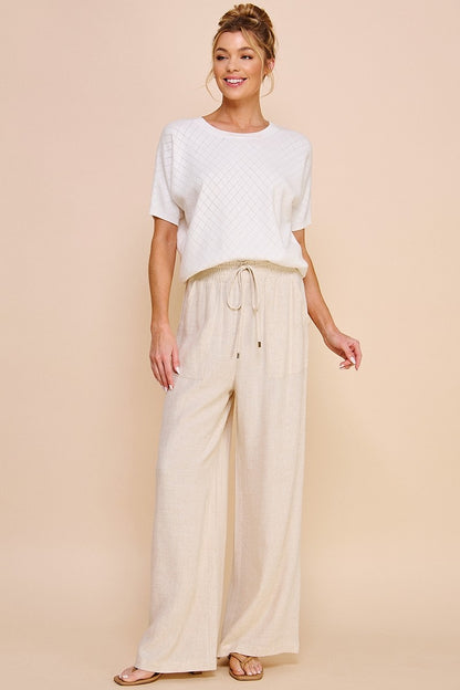 Beach Front Linen Pants in Natural