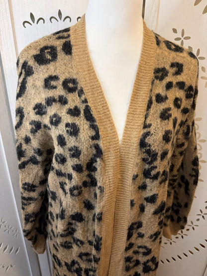 Amber Moon Revival: Long Leopard Cardigan Duster