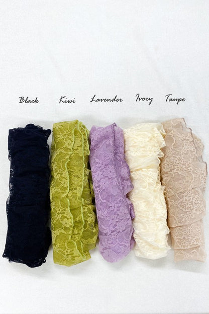 PLUS: Lace Mock Neck Layering Top