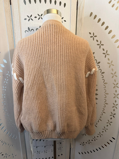Amber Moon Revival: NWT Laced Bow Button Cardigan