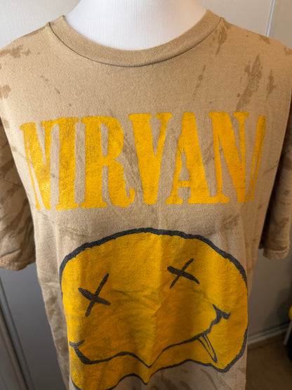 Amber Moon Revival: 100% Cotton Nirvana Tie-Dyed Tee