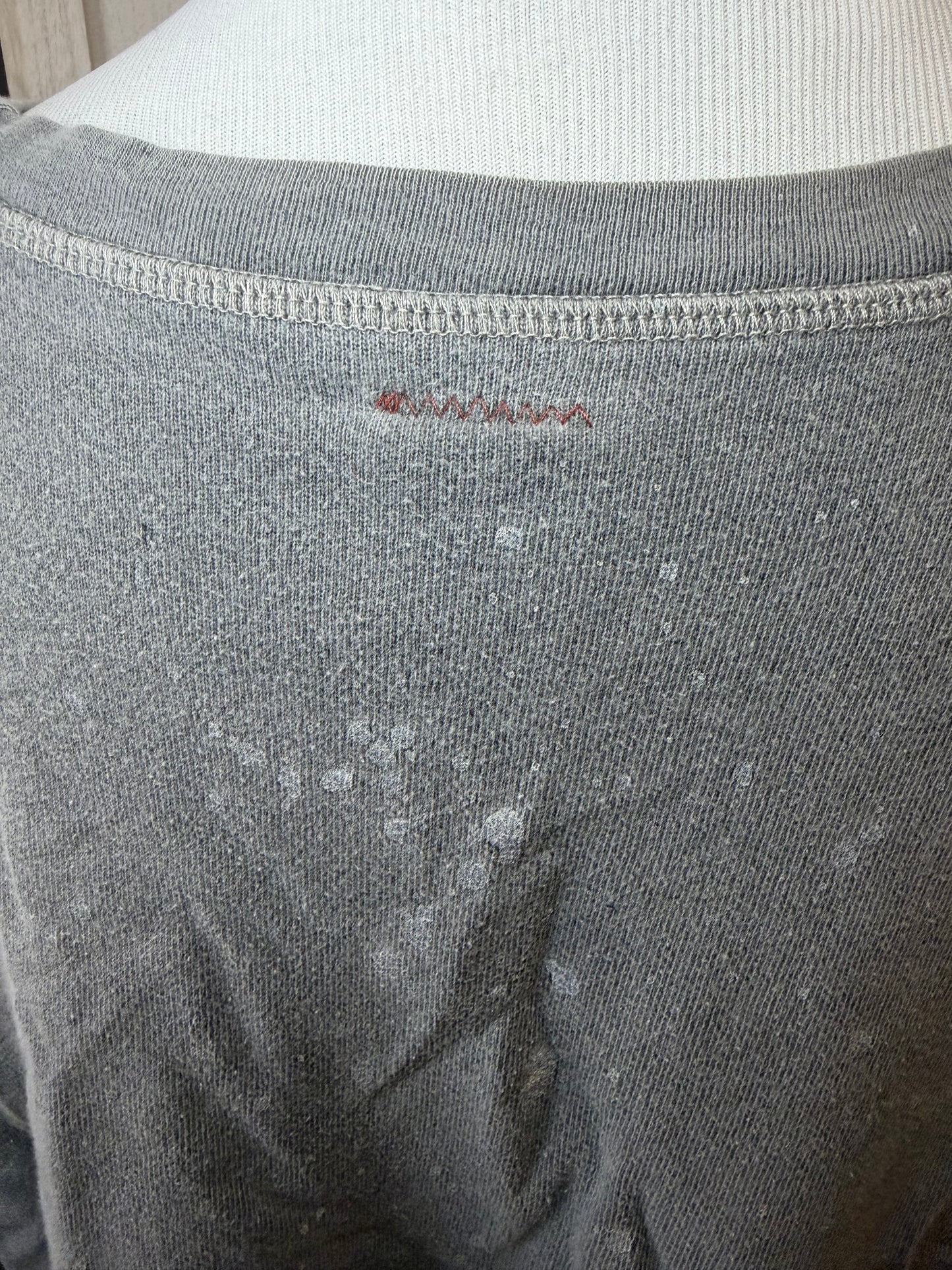 Amber Moon Revival: 100% Organic Cotton Paint Splattered Sweatshirt