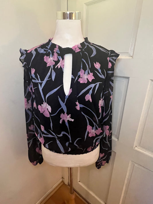 Amber Moon Revival: Floral Choker Blouse