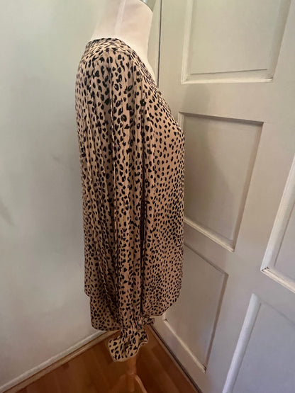 Amber Moon Revival: Animal Print Blouse