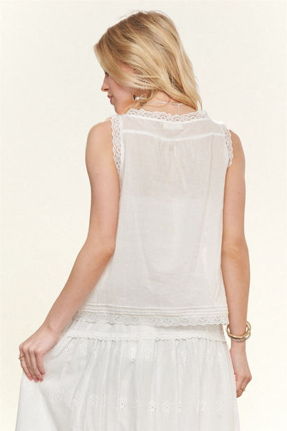 Josette Cotton Top in White