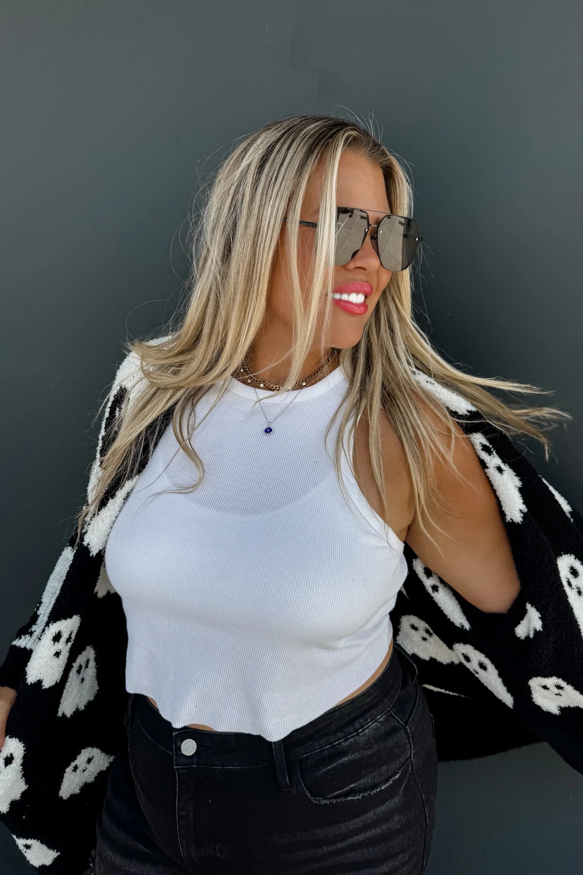 Ghost Reversible Cloud Cardigan