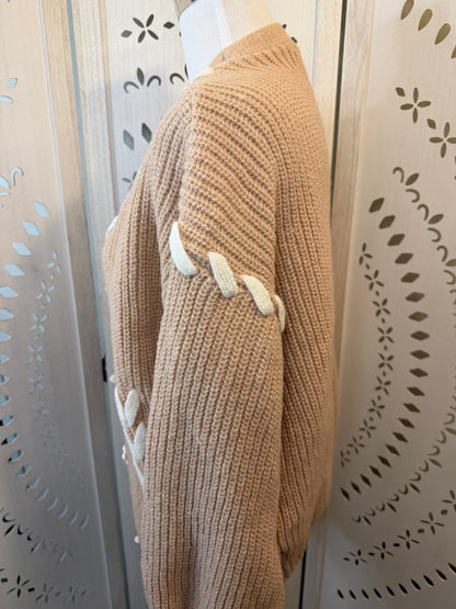 Amber Moon Revival: NWT Laced Bow Button Cardigan