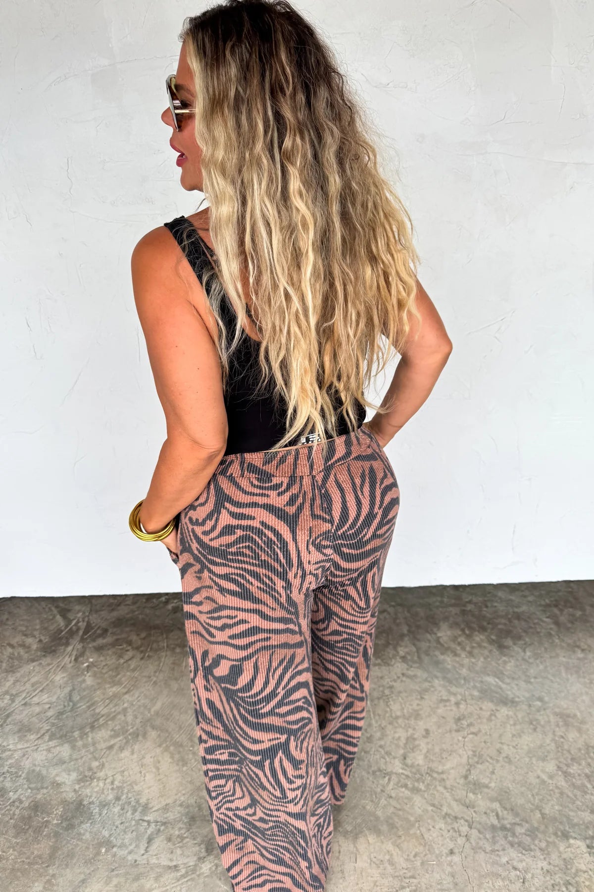 PREORDER: Zebra Haddie Wide Leg Pants