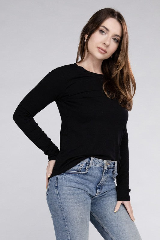 Amber Moon Basics: Long Sleeve Crew