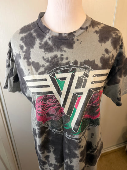 Amber Moon Revival: 100% Cotton Van Halen Tie-Dyed Tee