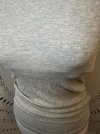 Amber Moon Revival: Built in Bra Grey Tank