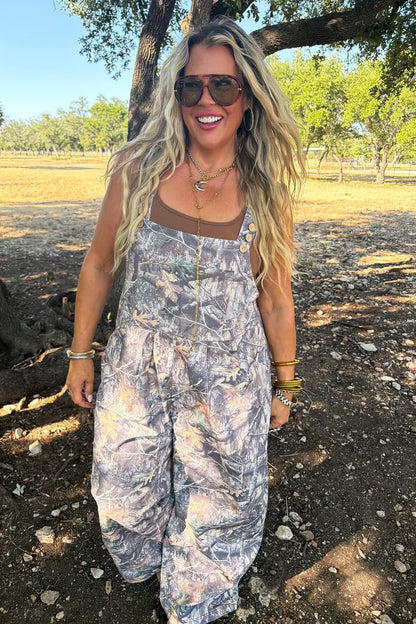 PREORDER: Free Range Camo Overalls - 100% Cotton