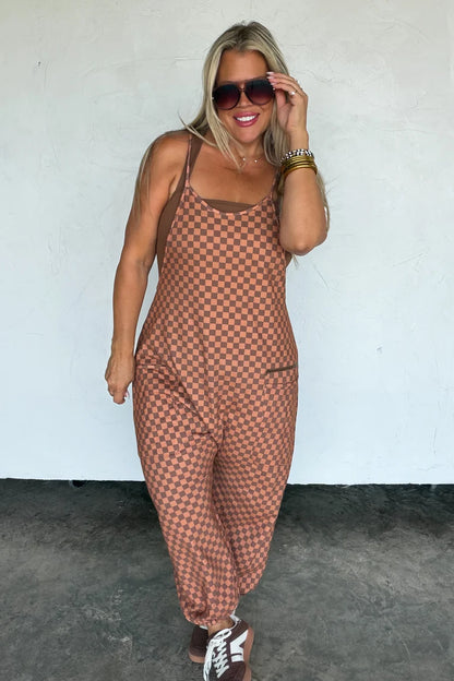 PREORDER: Checkerboard Terry Romper