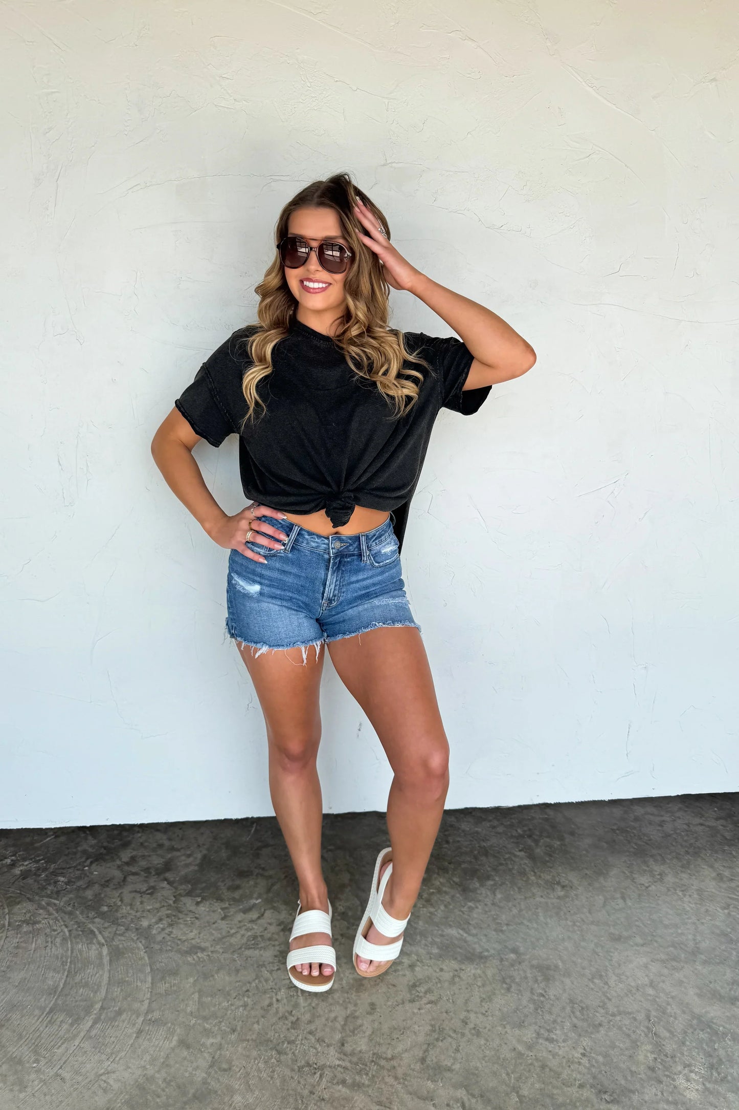 Basics: Joey Washed Cotton Boyfriend Tee
