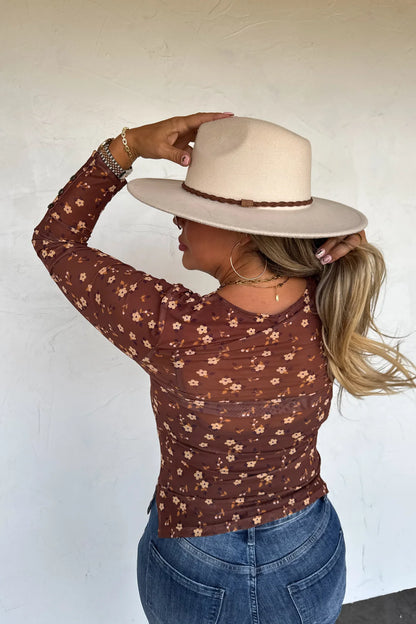 PREORDER: Annie V-Neck Mesh Top