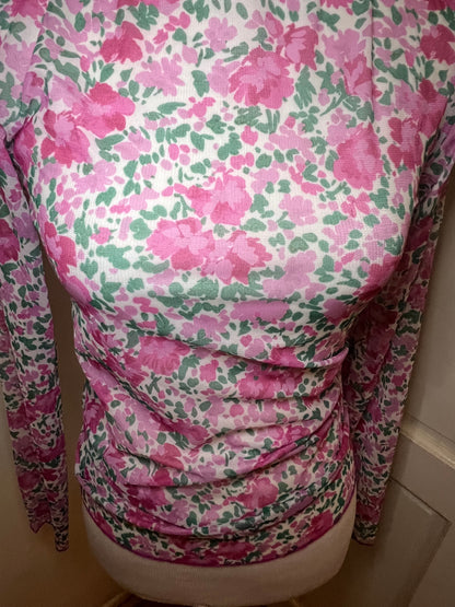 Amber Moon Revival: Mesh Floral Layering Top